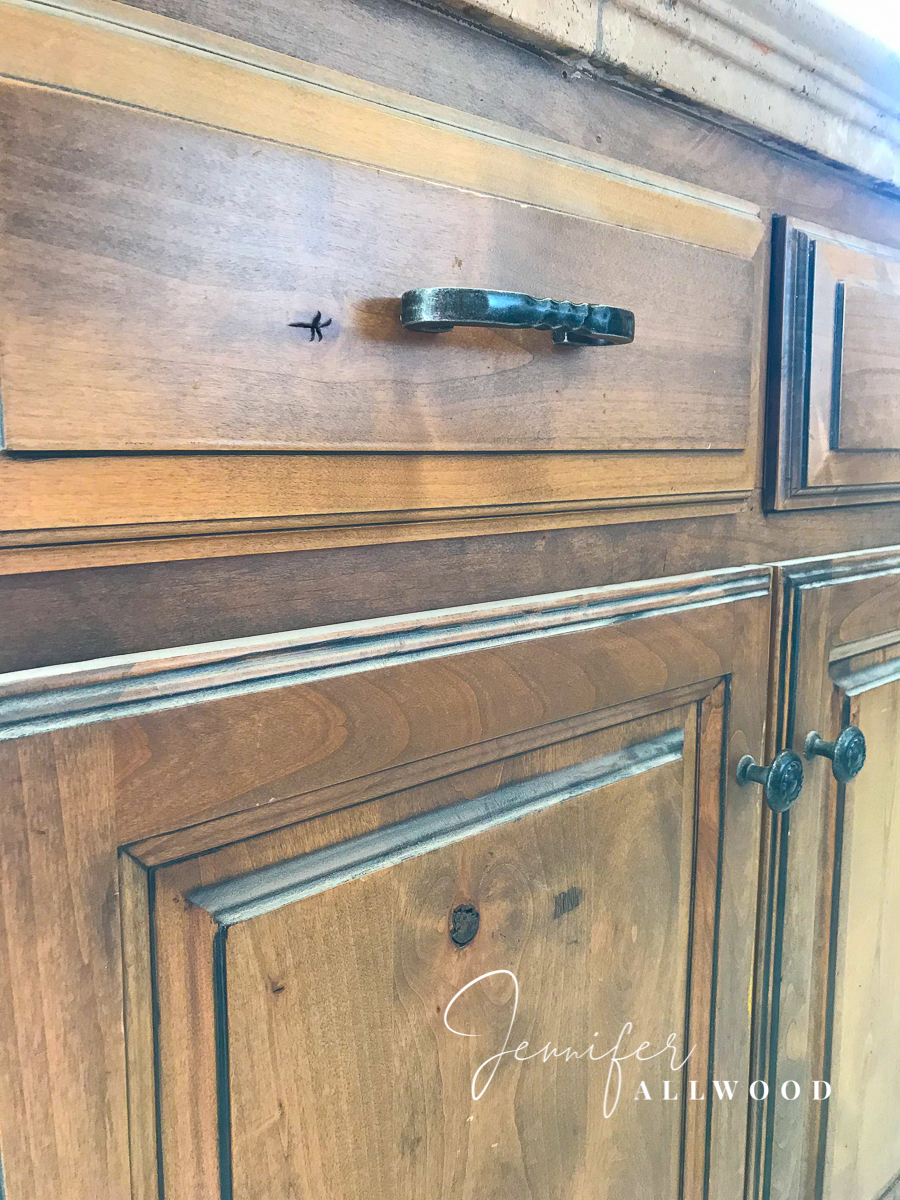 How To Update Knotty Alder Cabinets And