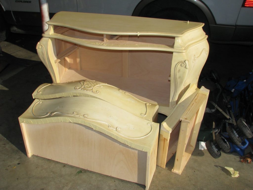 Painted Bombay Chest Makeover & How to Glaze Furniture Magic Brush