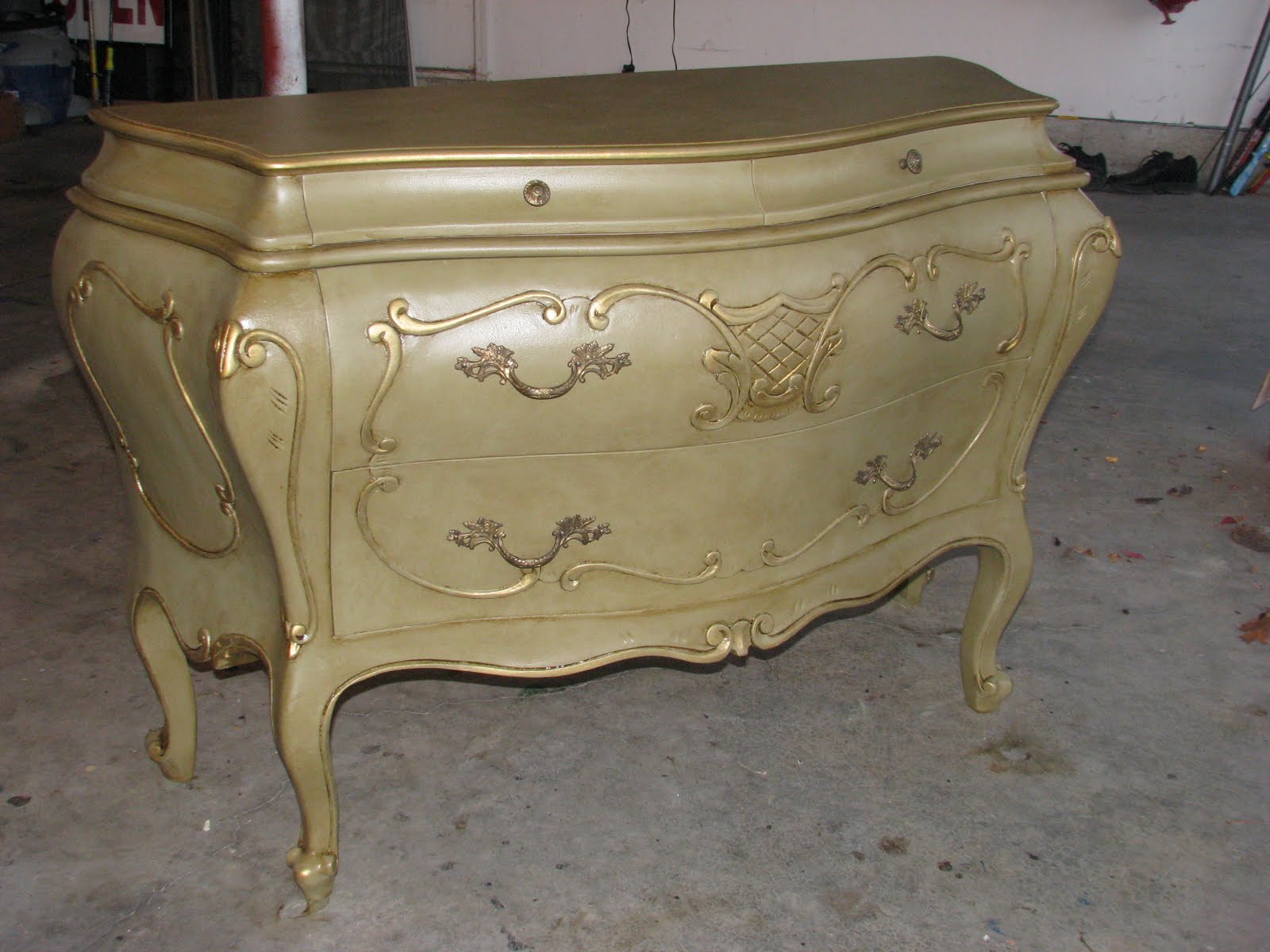 Painted Bombay Chest Makeover & How to Glaze Furniture Magic Brush