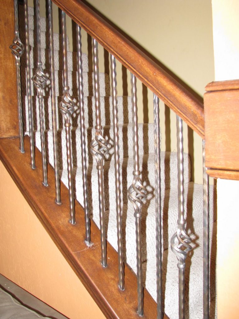 Faux Painted Spindles on my Stairs How to save money painting stairs