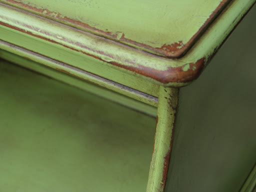 Painted Green Side Table | Magic Brush