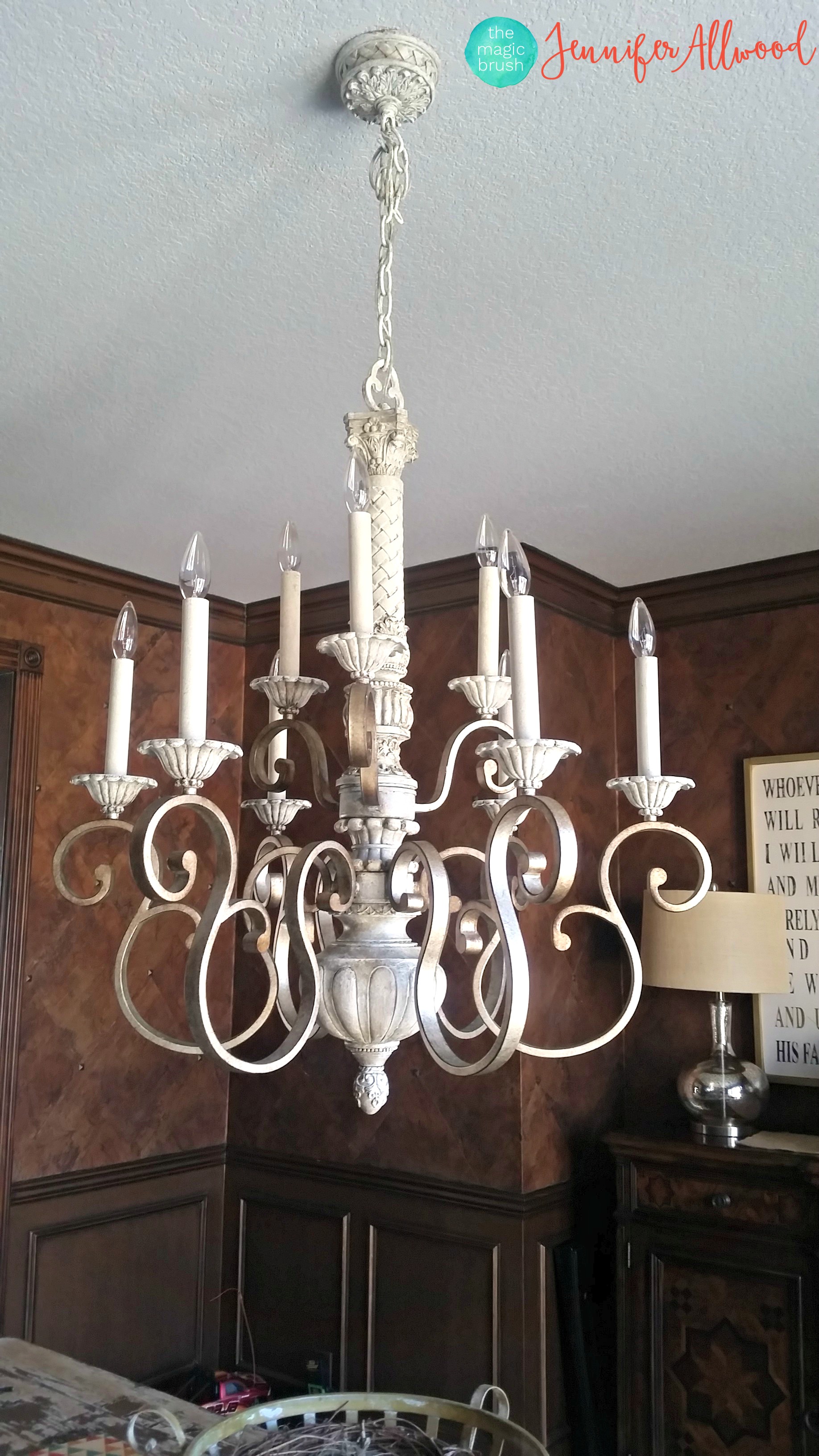 Painting Light Fixtures And Chandeliers, What Kind Of Paint To Use On Chandelier