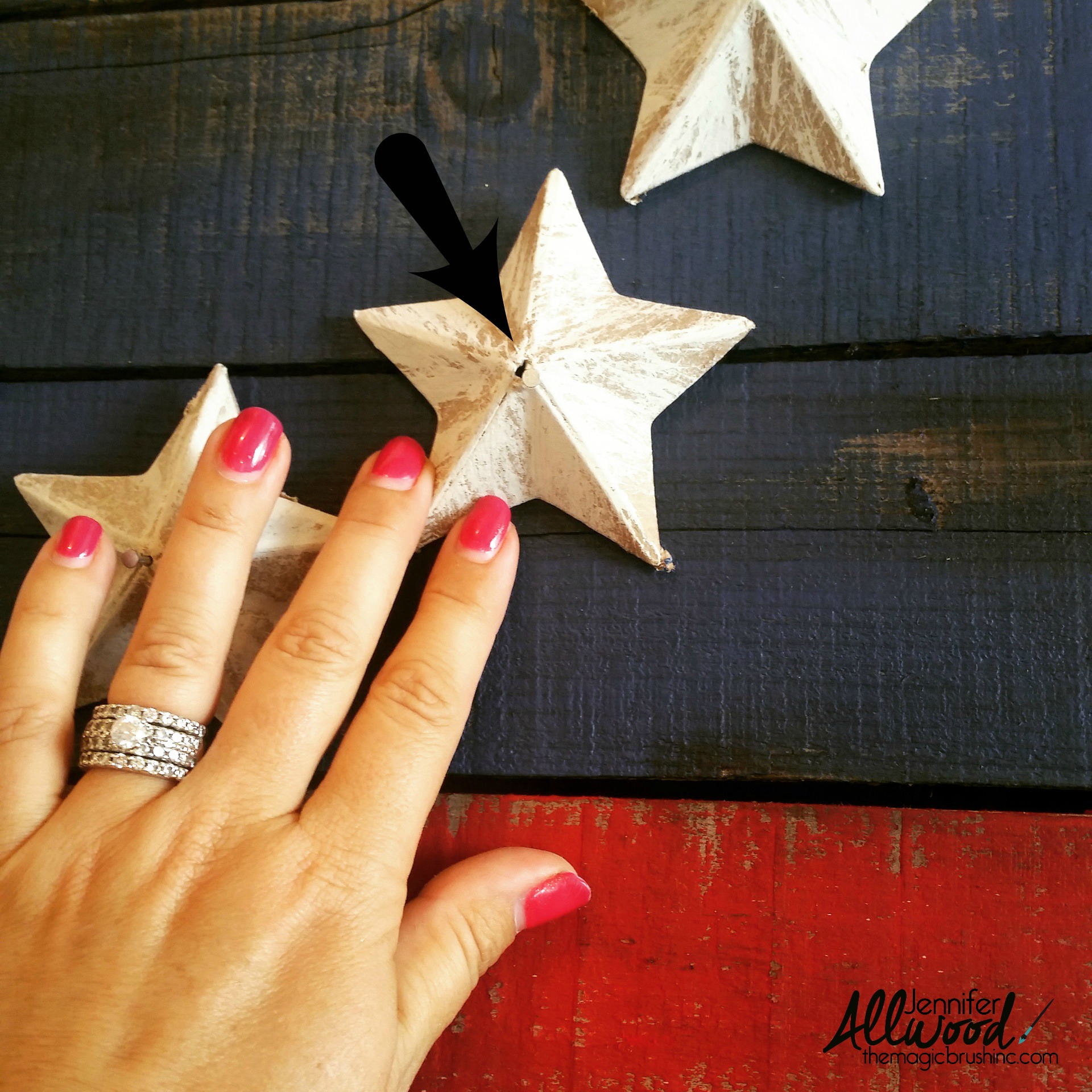 How to make a Patriotic Pallet Flag