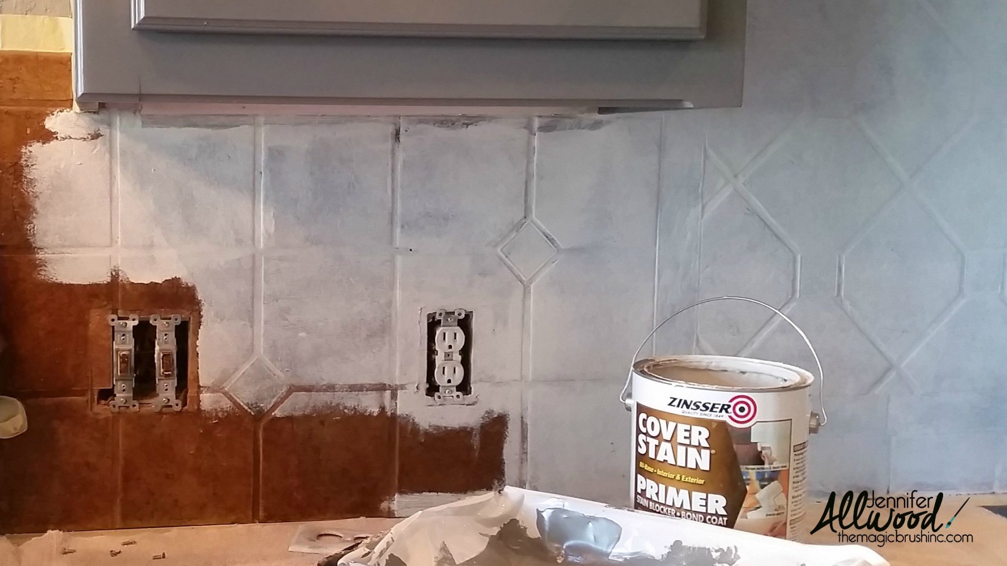 How to Paint Kitchen Tile and Grout an Easy Kitchen Update
