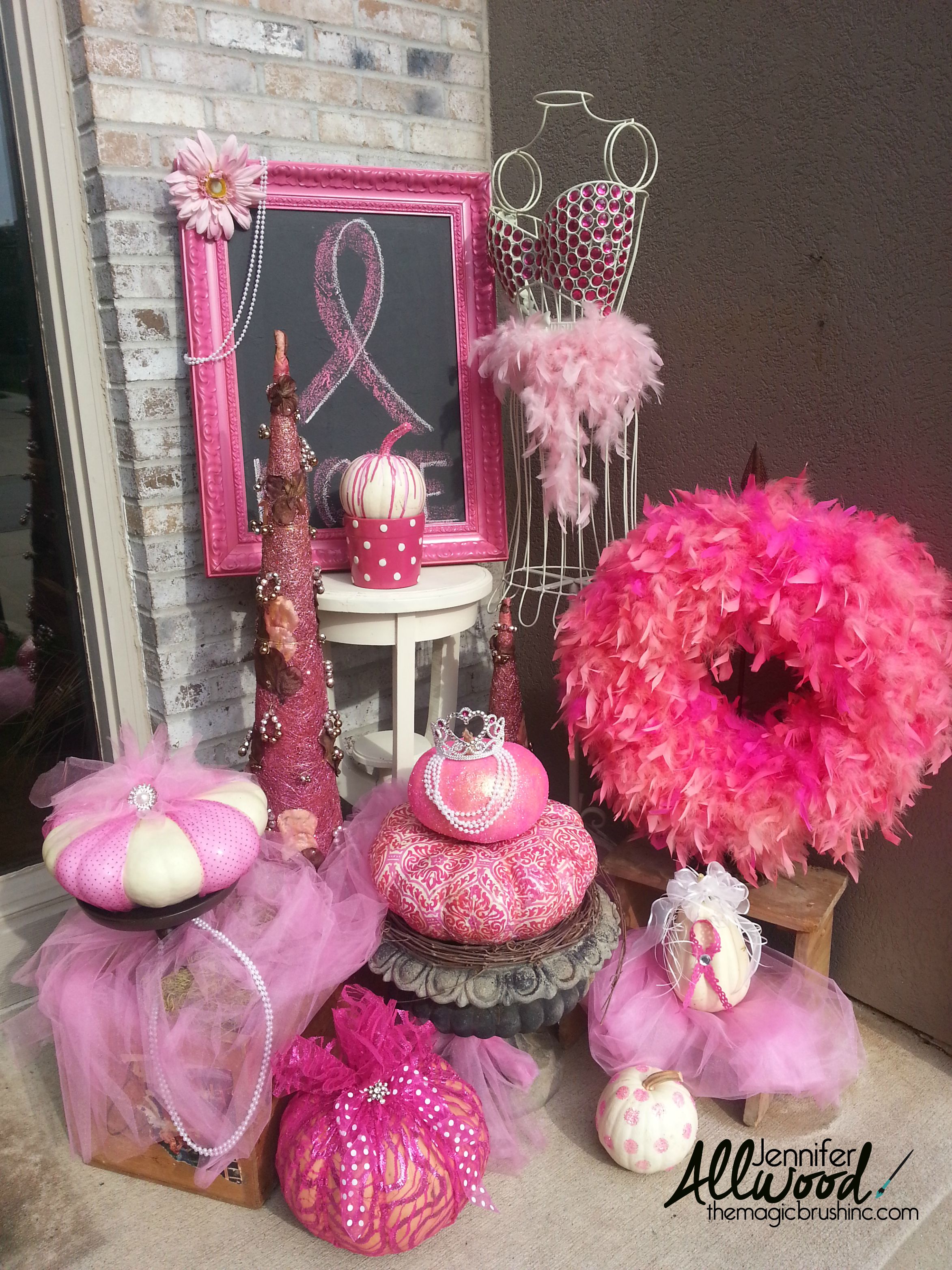 pink pumpkins breast cancer