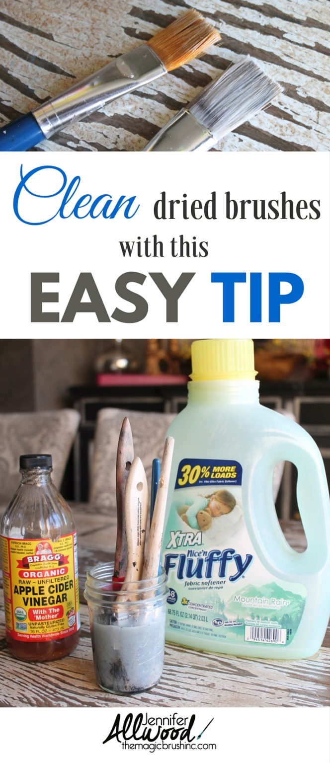 How to clean paint brushes with dried paint