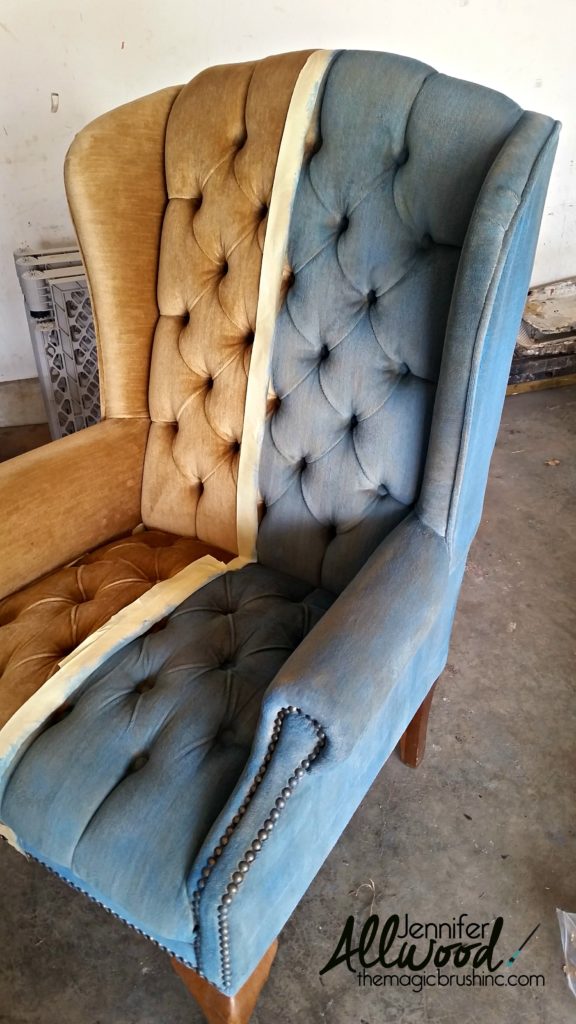 Paint velvet upholstery / The Magic Bruch Inc.