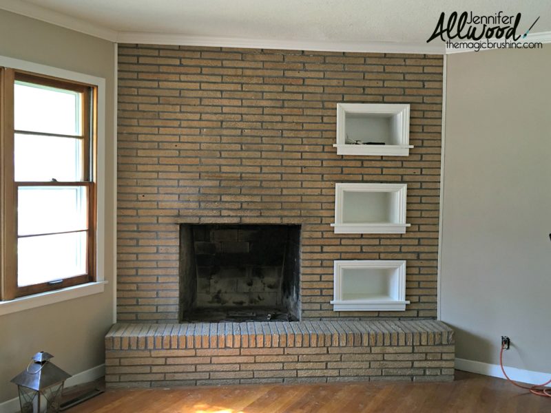 paint fireplace brick