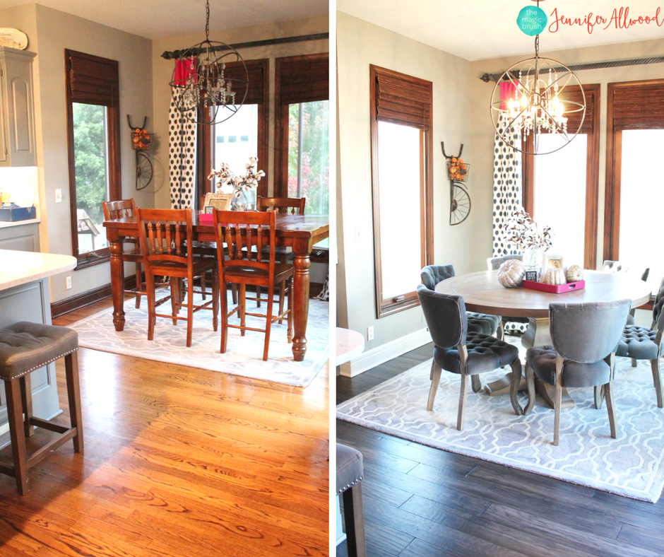 New Gray Hardwood Floors Before and After | Magic Brush