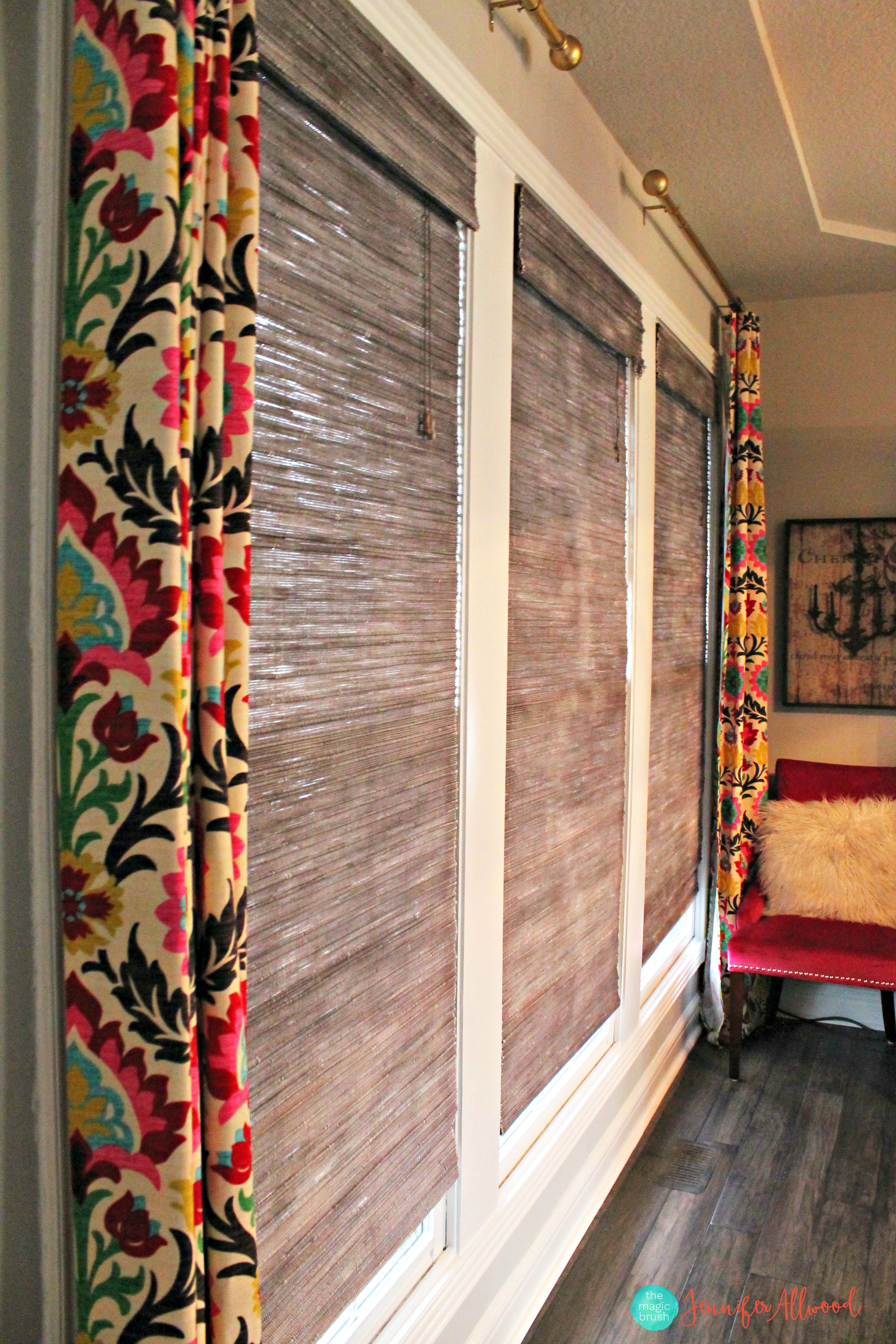 Painting Blinds from Bamboo to White Magic Brush