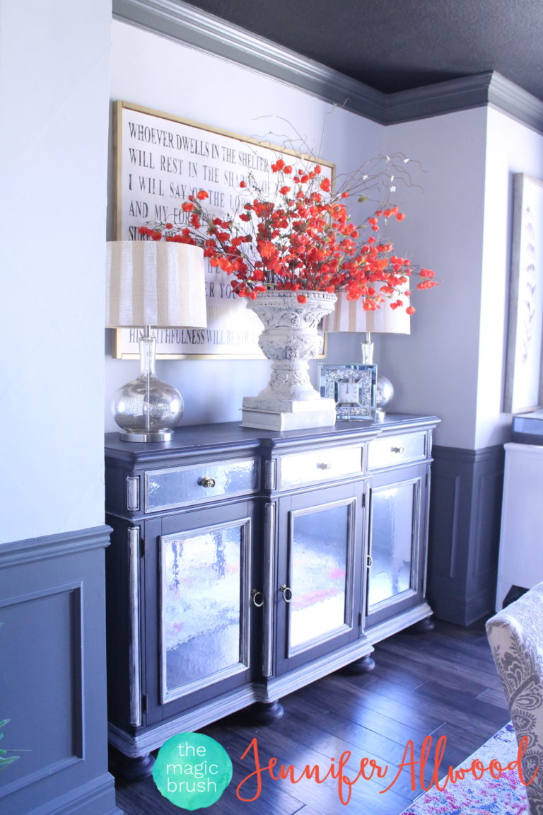 How to Make Mirrored Furniture with Contact Paper Magic Brush