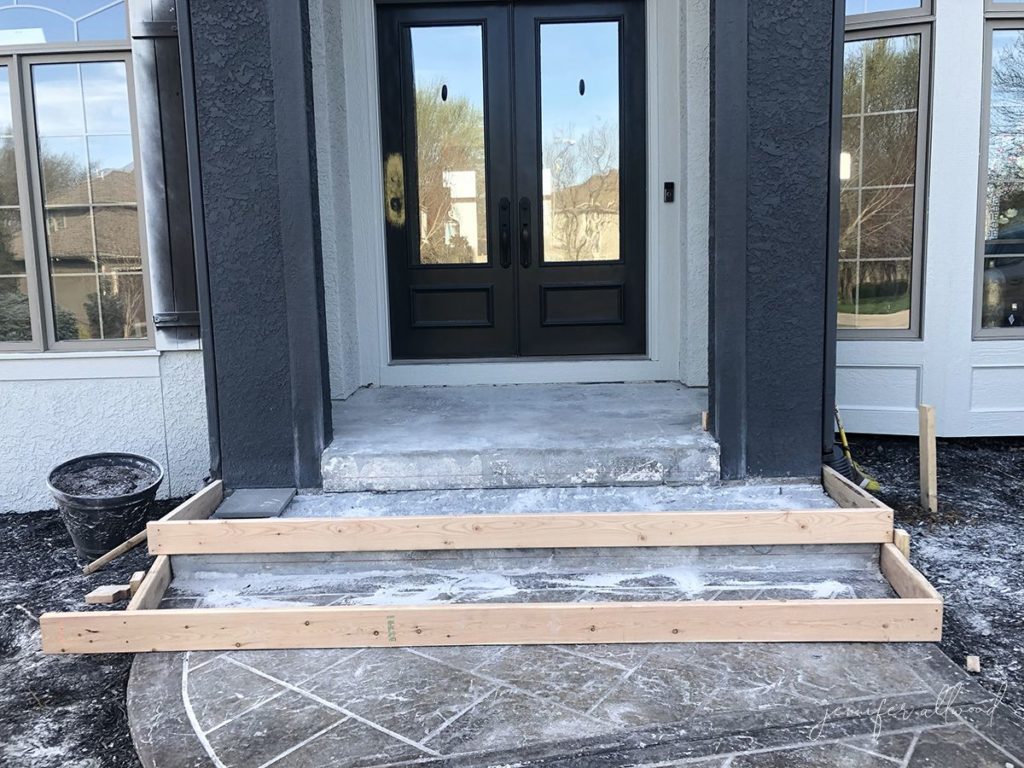 Front Steps Transformation Jennifer Allwood Home