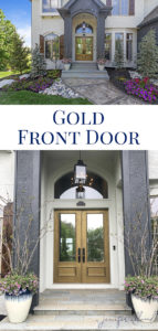 Gold front door blog post