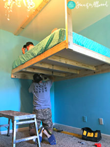 How to Build a Loft Bed for a Girls Bedroom | Jennifer Allwood