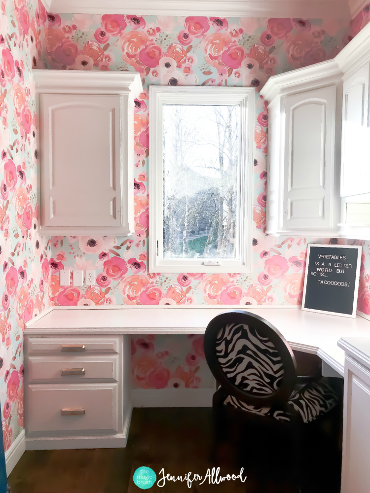 Floral Wallpaper Craftroom Makeover Jennifer Allwood Magic Brush 