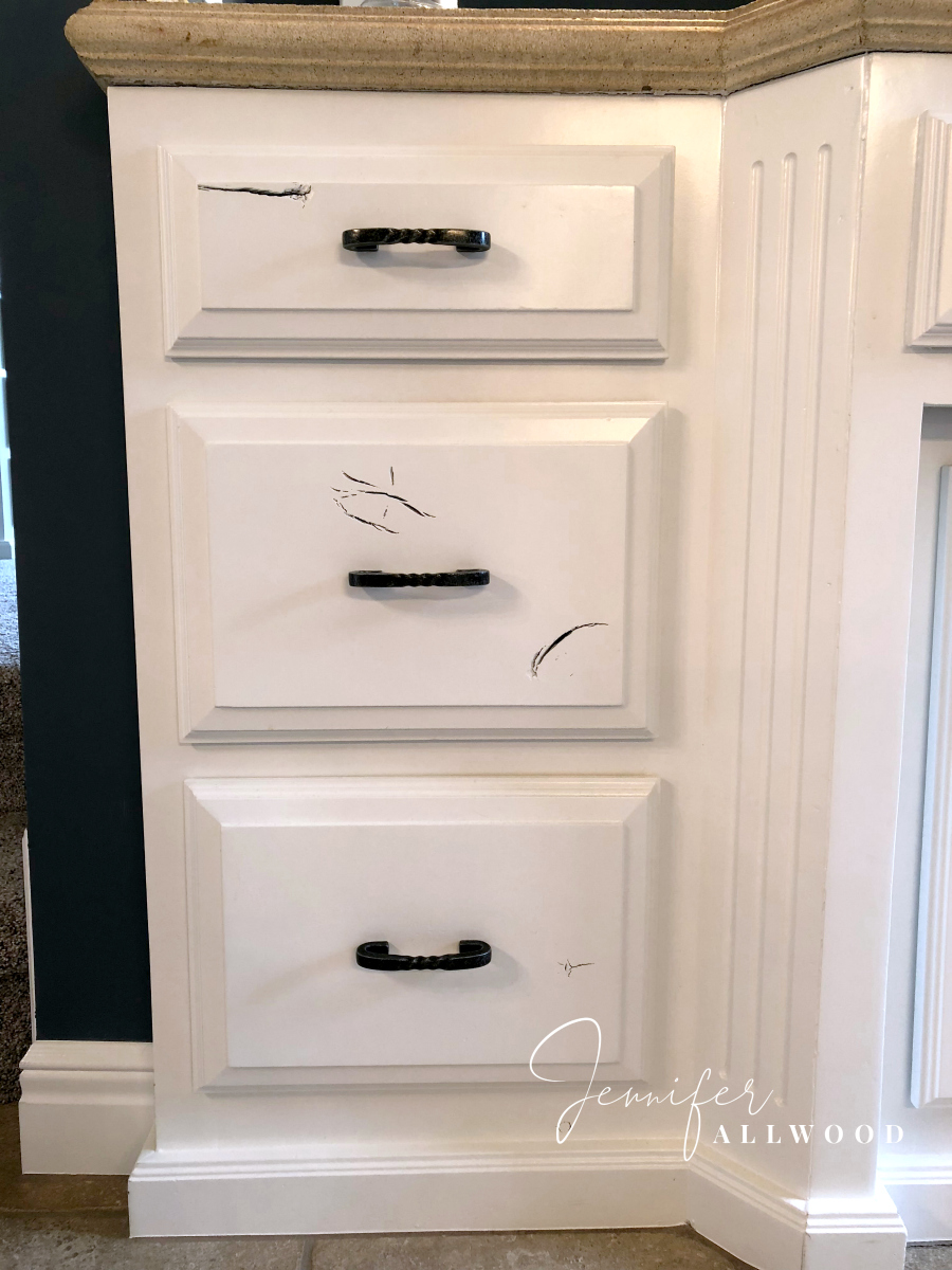 How To Update Knotty Alder Cabinets And Make Them Smooth Jennifer Allwood   Knotty Alder Cabinets Before Jennifer Allwood 