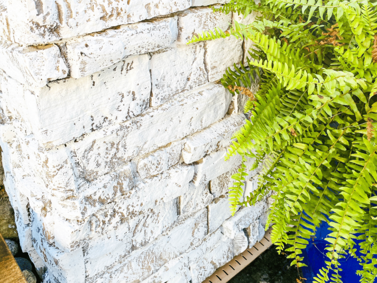 Painting Exterior Patio Stone Wall Jennifer Allwood Home