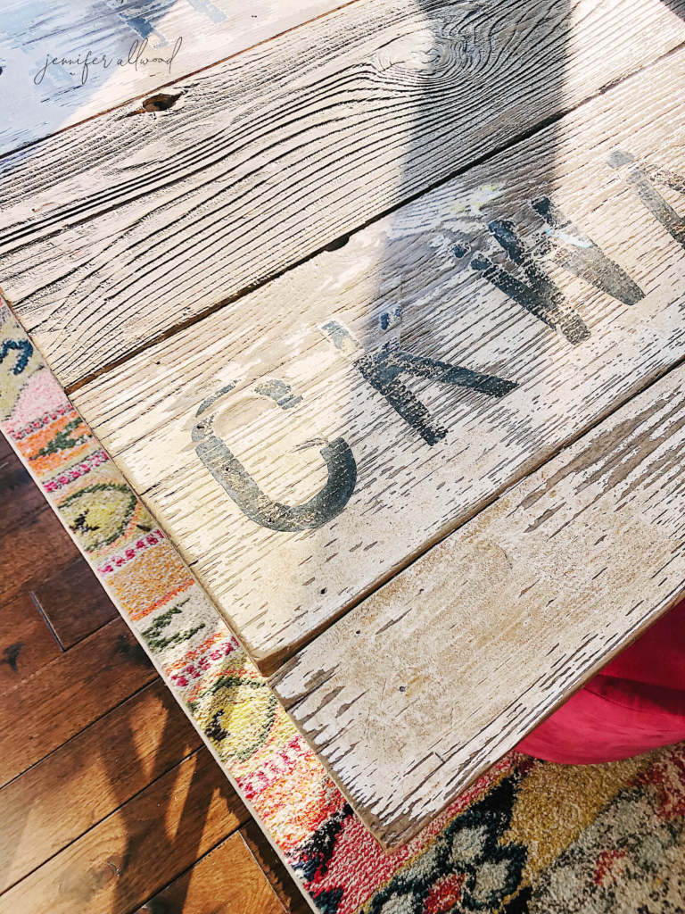 table made from sign