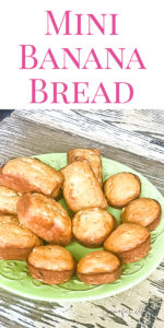 Recipe for mini banana bread loaves