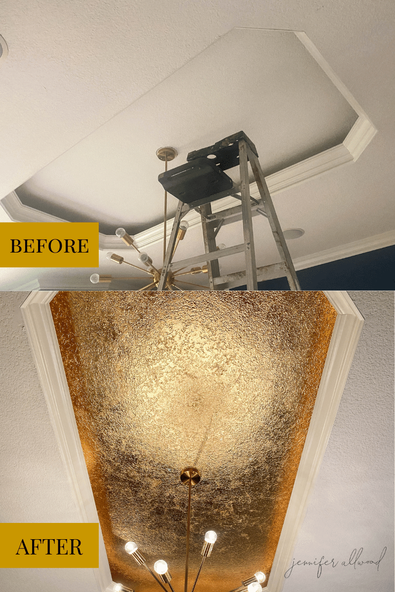 How to Gold Leaf a Ceiling The Magic Brush Inc.